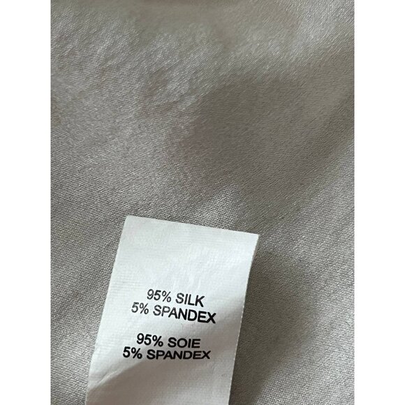 Ramy Brook Top Silk Blouse Small Petite Ivory A001463 - Picture 5 of 7